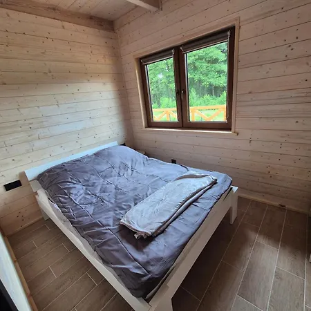 W Skolitach بيت خشبي